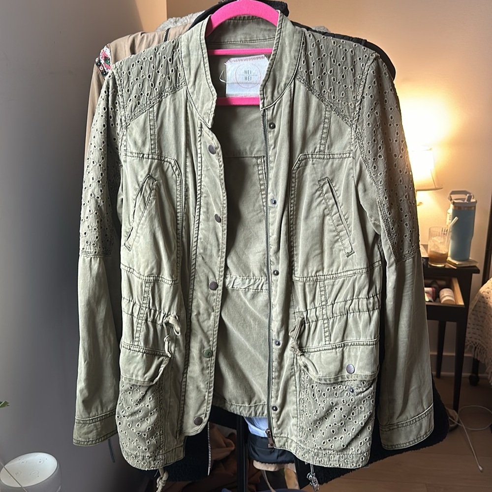 Anthropologie Hei Hei Marais Eyelet Anorak - small
